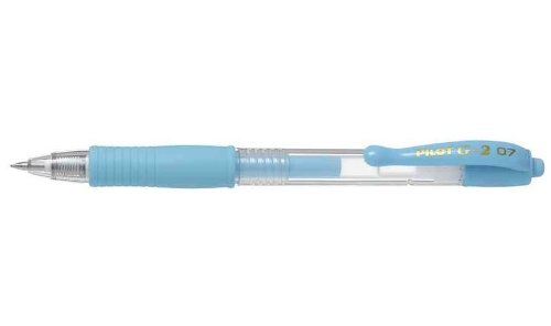 Pilot G2 07 Gel Ink Ballpoint Pens Set of 6, Pastel Blue