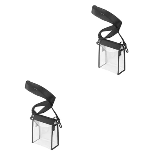 Sac transparent PVC étanche GALPADA lot de 2 avec fermeture éclair pour shopping