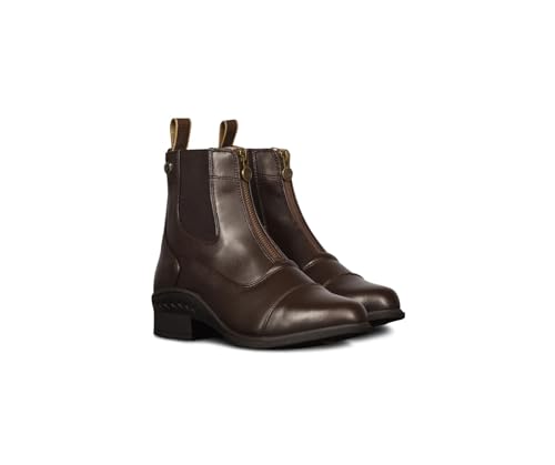 Image of Ovation Women's Lightweight Stylish Equestrian Horse Riding Ankle Length Synthetic Vega Leather Quantum Zip Paddock Boots