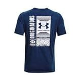 Under Armour Mens Short-Sleeve Graph Men's Ua Barcode Short Sleeve, Breaker Blue, 1370527-478, LG