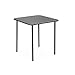 sweeek Tavolo da Giardino in Metallo 2 posti, Amelia 70cm, Antracite, 70x70x72.5 cm immagine