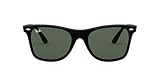 Ray-Ban Rb4440n Blaze Wayfarer Square Sunglasses, Black/Dark Green, 41 mm