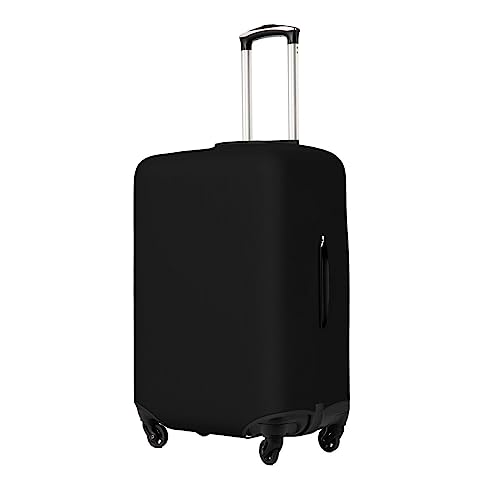 Black Luggage Cover Washable Elasticated Luggage Covers for Suitcase tsa Approved Stylish Dust and Scratch Resistant Luggage Case Protector for Kids and Adults -2