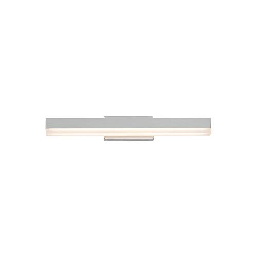 Image of WAC Lighting dweLED, Styx 19in LED Bathroom Vanity or Wall Light 3-CCT 2700K-3000K-3500K Set to 3000K in Brushed Aluminum