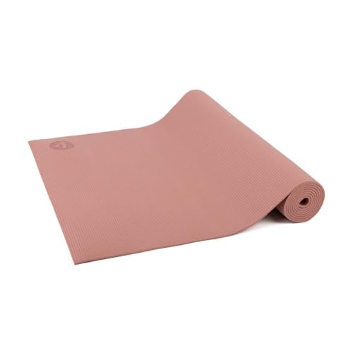 Bodhi Yogamatte Asana | Rutschfeste Übungsmatte | Schadstofffrei & Waschbar | Matte aus PVC | Fitnessmatte für Yoga, Pilates & Gymnastik | Antirutschmatte für deine Yogapraxis | Rose Tan