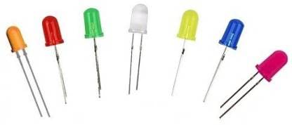 GoBagee® BRANDED 3mm Ultra Bright LED 7 Colors Mix Red Green Blue Yellow White Orange Pink Diffused 20pcs Each Total 140pcs-image-19