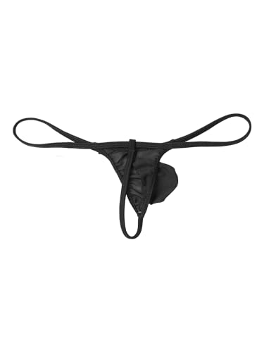 Mens Transparent G-String Underwear Sexy Mesh Bulge Pouch Low Rise T-Back Thongs Lingerie4