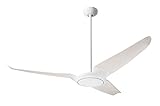 Modern Fan Company IC/Air3 56' Gloss White w/ Whitewash Blades Ceiling Fan with Handheld Remote