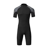 YYUFTTG Neopreno Men's Suit Short Sleeves One Piece Shorty Wetsuit Ladies Sun Protection Anti-Jellyfish Snorkeling Swimming Swimsuit