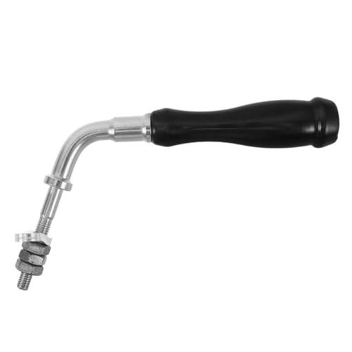 DECOMELODY Maniglia di Trazione in Metallo per Porta Caldaia e Stufa a Legna, Accessorio Robusto Resistente al Calore per Braciere, Kit Sostituzione Ferramenta Inclusa per Uso Domestico