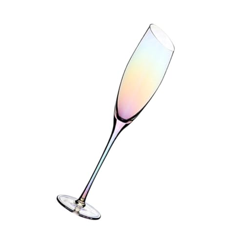 BESPORTBLE Verre à Vin Inclinée Cristal Coloré Verre à Pied Design Original pour Fête Mariage Banquet Coupe à Vin Rouge et Mousseux Unique pour Décoration et Présents