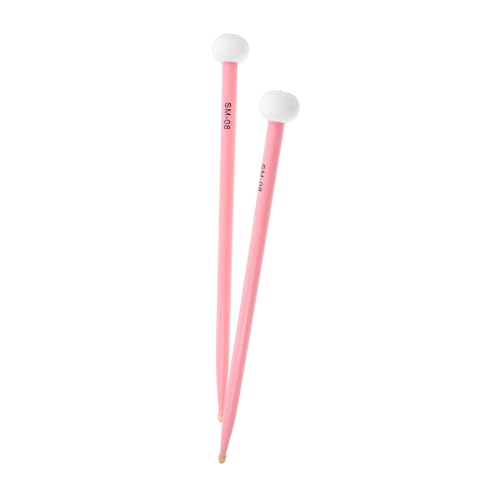 LIOOBO 1 par de baquetas de percusión con cabeza doble, mango cómodo, hechas de madera de arce y fieltro para timbales y kits de batería, estilos musicales variados
