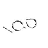 LYGXWJFC Joyas para Mujer Pendientes de Plata, Pendientes de aro Grandes Redondos geométricos de círculo Grande Minimalistas de Regalos de Fiesta de Boda para niña Novia, Esposa, Hermana, Hija, Madre