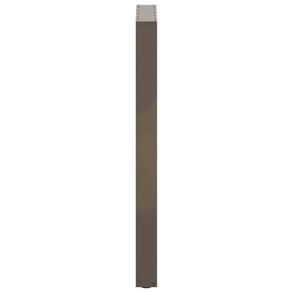 Juego de 2 patas para mesa de bar en forma de U, patas de acero con recubrimiento en polvo, 40 x 100 cm, incluye patas ajustables, estructura de mesa para bar y mesa de café, acero natural
