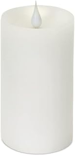 Melrose International 57476DS 5 x 3 in. Simplux LED Pillar Candle with Moving Flame Set of 2