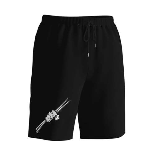Drumsticks Drummer Men's Quick-Dry Board Shorts 7" - Swim Trunks Summer Hawaii Beach2