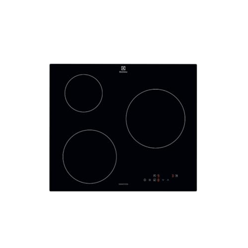 Electrolux CIB60320CK Plaque à induction, 60 cm, 3 zones de cuisson, niveaux d'intensité, fonction PowerBoost, chauffage rapide, minuteur, verrouillage de sécurité