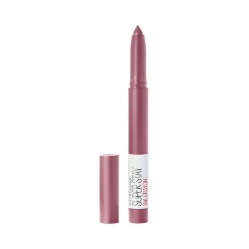 Maybelline New York - SuperStay Ink Crayon, Pintalabios Mate de Larga Duración, Tono 25 Stay Exceptional