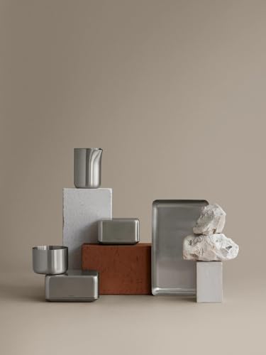 Foto von blomus -BASIC Butterdose - Edelstahl matt, Größe M: Elegante Aufbewahrung für frische Butter ((H 6 cm, B 12 cm, L 10 cm, 63638)