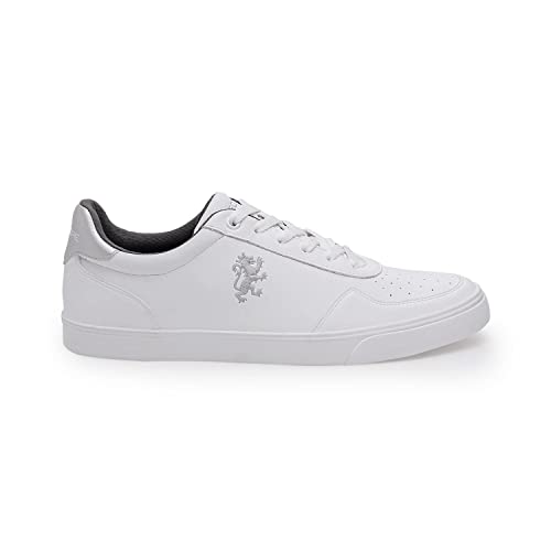 Image of Red Tape Men's Sneakers Off White Pu Round Toe Lace-Up Responsive Sole