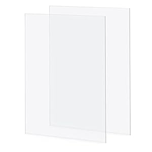 2 Pack 42 x 29 cm Clear Plexiglass Plastic Acrylic Sheet 2mm Thick, Clear Acrylic Sheet A3 Transparent Plastic Sheet…