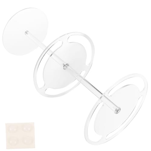 PRETYZOOM 360° Rotating Eyeglasses Display Acrylic Sunglass Holder Stand Desk Display Rack