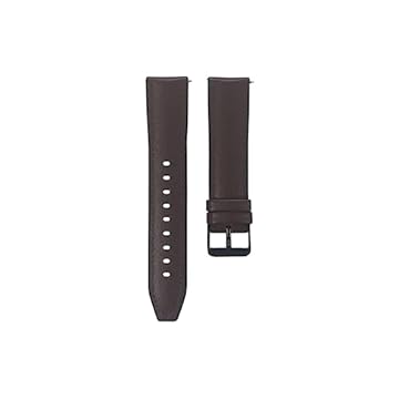 Estilo no Pulso, Pulseira de couro 22mm compatível com Huawei Watch GT 5 46mm cor:Marrom Escuro