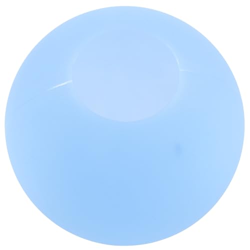 SHINEOFI Abat-jour Globe Rond en Acrylique Transparent et Bleu, Diamètre 15 Cm, Trou 6 Cm, pour Lampe Suspendue et Lustre, Multi-têtes, Adapté Salon et...