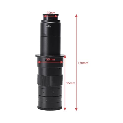 Objetivo monocular 0.7-4.5X para cámara de microscopio industrial y PCB 7