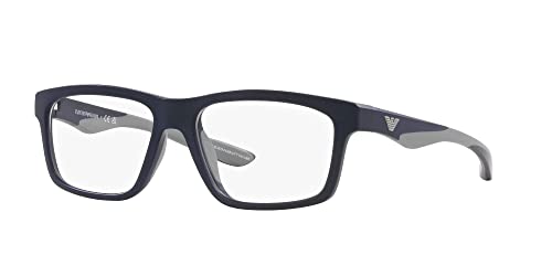 Image of Emporio Armani mens Ea3220u Universal Fit Rectangular Sunglasses