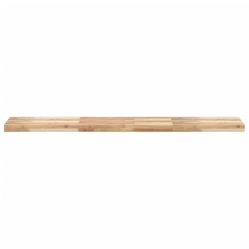 Tablero de mesa 160 x 30 x 4 cm rectangular de madera maciza de acacia natural 6