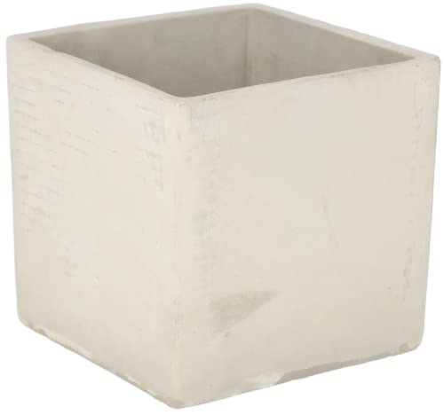 KOTARBAU® Maceta cuadrada de hormigón de 17 cm, Tiesto para plantas, Macetero de cemento para interiores, Diseño Minimalista, industrial, Macetas, Maceta de piedra, Estilo moderno, Maceta para plantas