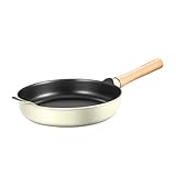 🍳【Diseño exquisito】: el diseño de la sartén combinado con el mango ergonómico agrega comodidad, conveniencia y resistencia al deslizamiento mientras cocina.