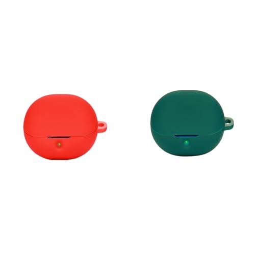JUNENTER �\�t�g�V���R���ی�P�[�X�J�o�[ SoundPEATS Air4 Pro �C���z���ɑΉ� �ی�X�L���X���[�u �L�[�`�F�[���t�� (�u���b�N+�u���[) 2�p�b�N