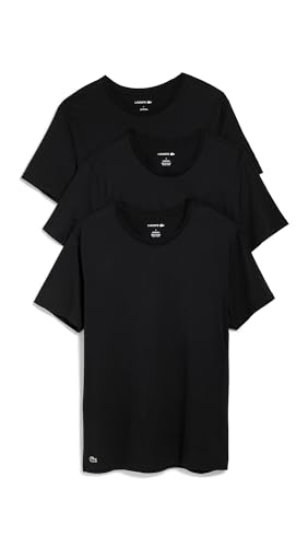 Lacoste Men's Cotton Undershirt Crew Tee 3 Pack