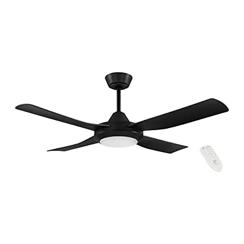 EGLO Ventilador de techo BONDI 1 con luz regulable y 4 aspas Cover