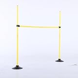 SEAOTTER Adjustable Height Agility Hurdle with Rubber Base，Set of 1