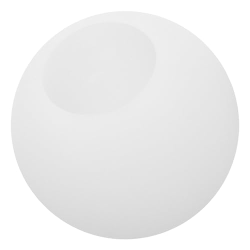 POPETPOP Pantalla de Lámpara de Vidrio Esmerilado Ópalo Pantalla Redonda en Forma de Bola 20 Cm Diámetro 65 Mm Apertura para Lámpara Colgante Reemplazo de Techo y Arañas