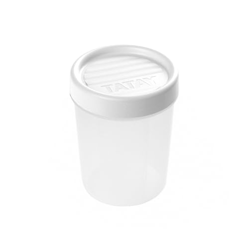 TATAY Boite Alimentaire Plastique 0,4L Twist | Couvercle à Vis | Boite Conservation Alimentaire | Micro-ondes, Lave-vaisselle, Frigo, Congélateur | Sans BPA...