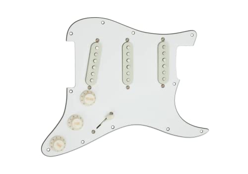 Seymour Duncan Sstk-S10S Pickg Ow Yjm Fury Set Including Pickguard Strat Signature Off White