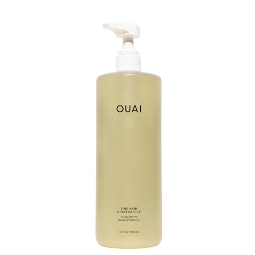 OUAI Fine Hair Shampoo - Salon Size Biotin Thickening Shampoo for Fine, Thin Hair - Volumizing and...