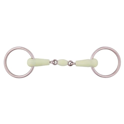 Mors double jointed loose ring snaffle BR apple mouth pour chevaux sensibles
