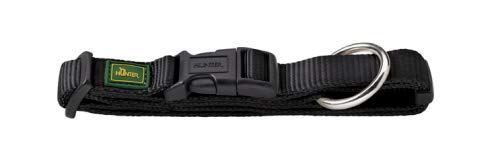 HUNTER VARIO PLUS Hundehalsung, Hundehalsband, Zugentlastung, robust, geschmeidig, Klickverschluss, M-L/2,0, braun