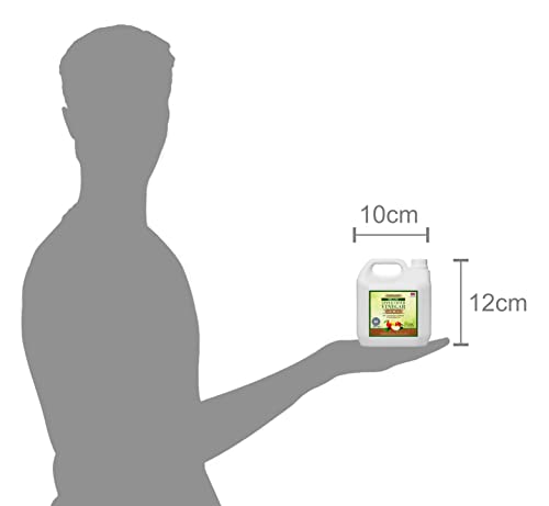 Organic Apple Cider Vinegar with The Mother 500ml Raw 100% Non-GMO Cloudy ACV Pure Cold Pressed Unrefined Unfiltered Unpasteurized 4.5% Acidity Vegan & Vegetarian Pure Source Nutrition