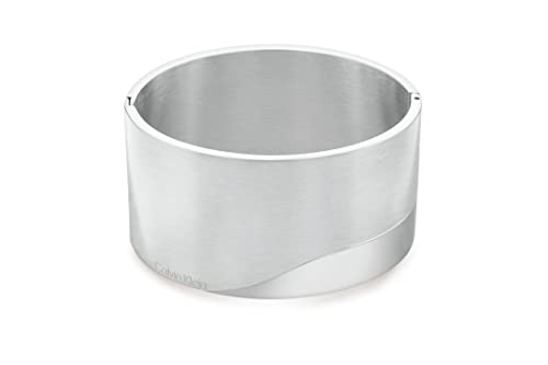 Jonc Calvin Klein Minimal Circular acier pour sublimer vos tenues de bureau