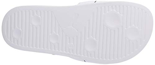 PUMA PUMA Men's Porsche Graphic Leadcat FTR Slide Sandal White Black, 4