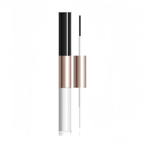 Waterproof Colorful Mascara with Small Brush, 1 Mascara with 2 Colors, Multi-Color, 2 Brush 2 Colors, Smudge-Proof, Long-Lasting, Volume and Lengthening, No Clumping (Black &amp; White)