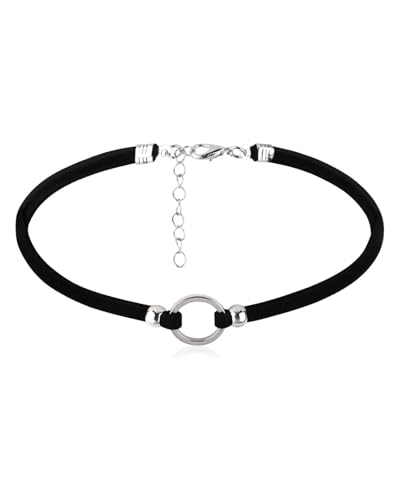 LEEQBCR 1 Stück Choker Schwarz Halskette Damen, Gothic Samt Halskette Choker, Verstellbare Schwarzes Gothic Retro Choker Halsband Kettefür Damen Geeignet für Halloween Geburtstag Party Cosplay LEEQBCR 1 Stück Choker Schwarz Halskette Damen, Gothic Samt Halskette Choker, Verstellbare Schwarzes Gothic Retro Choker Halsband Kettefür Damen Geeignet für Halloween Geburtstag Party Cosplay