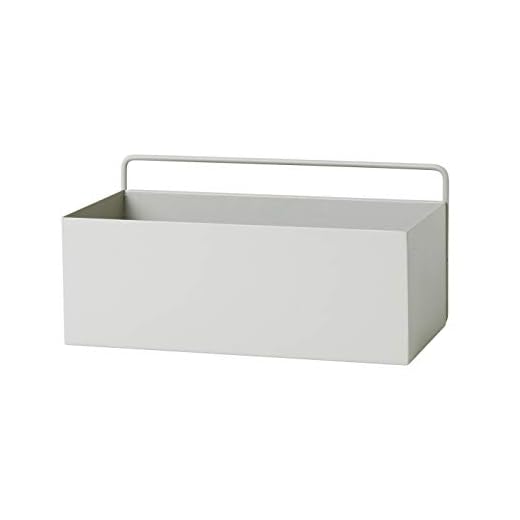 Ferm Living Väggblomkruka, metall, ljusgrå, 30,5 cm