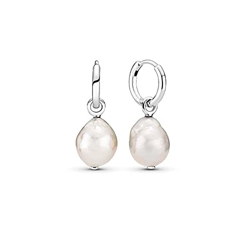 Boucles d'oreilles perles irrégulières argent sterling cadeau anniversaire femme